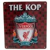 Plechová ceduľa Liverpool FC, červená, lakovaná, 23x25 cm