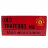 Plechová Cedula Manchester United FC, červená, lakovaná, 40x18cm