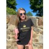 Dámské tričko Prosecco Queen černá