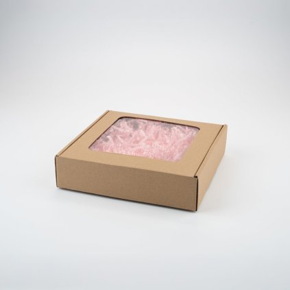 Dárková krabice s okénkem a výplní