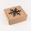 Dekorativní vánoční krabice s vločkou