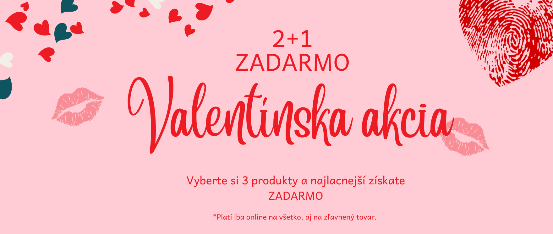 Valentínsky týždeň 2+1 ZDARMA