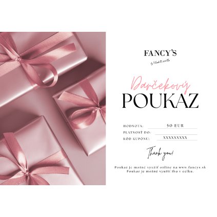 Darčekový poukaz v hodnote 50 Eur