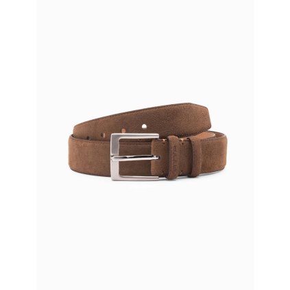slo pl Pansky jednofarebny opasok z prirodneho semisu hnedy V2 OU ACBE 0112 127884 2