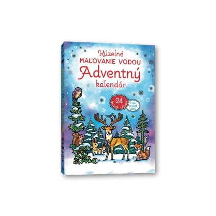6434 36661 kuzelne malovanie vodou adventny kalendar 24 knih a stetec obalka