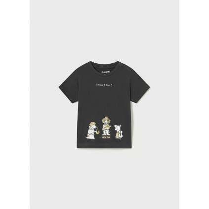 Tmavosivé tričko pre bábätká Mayoral