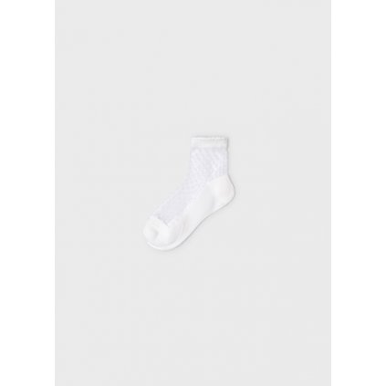 Biele ponožky pre dievčatá Mayoral