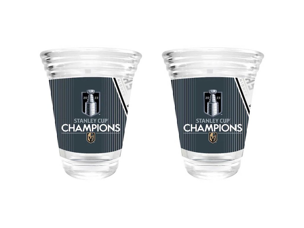 Vegas Golden Knights 2023 Stanley Cup Champions Shot Glass Set