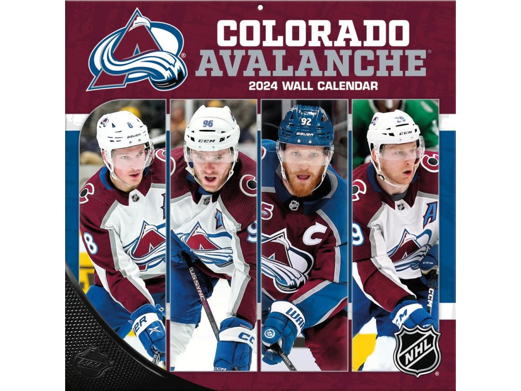 Kalendář Colorado Avalanche 2024 Wall Calendar FandaNHL.cz