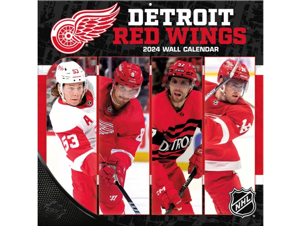 Kalendář Detroit Red Wings 2024 Wall Calendar FandaNHL.cz