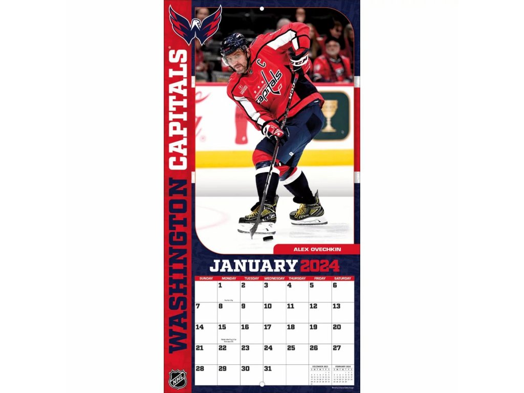 Kalendář NHL Elite 2024 Wall Calendar FandaNHL.cz