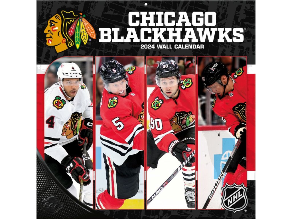 Kalendář Chicago Blackhawks 2024 Wall Calendar FandaNHL.cz