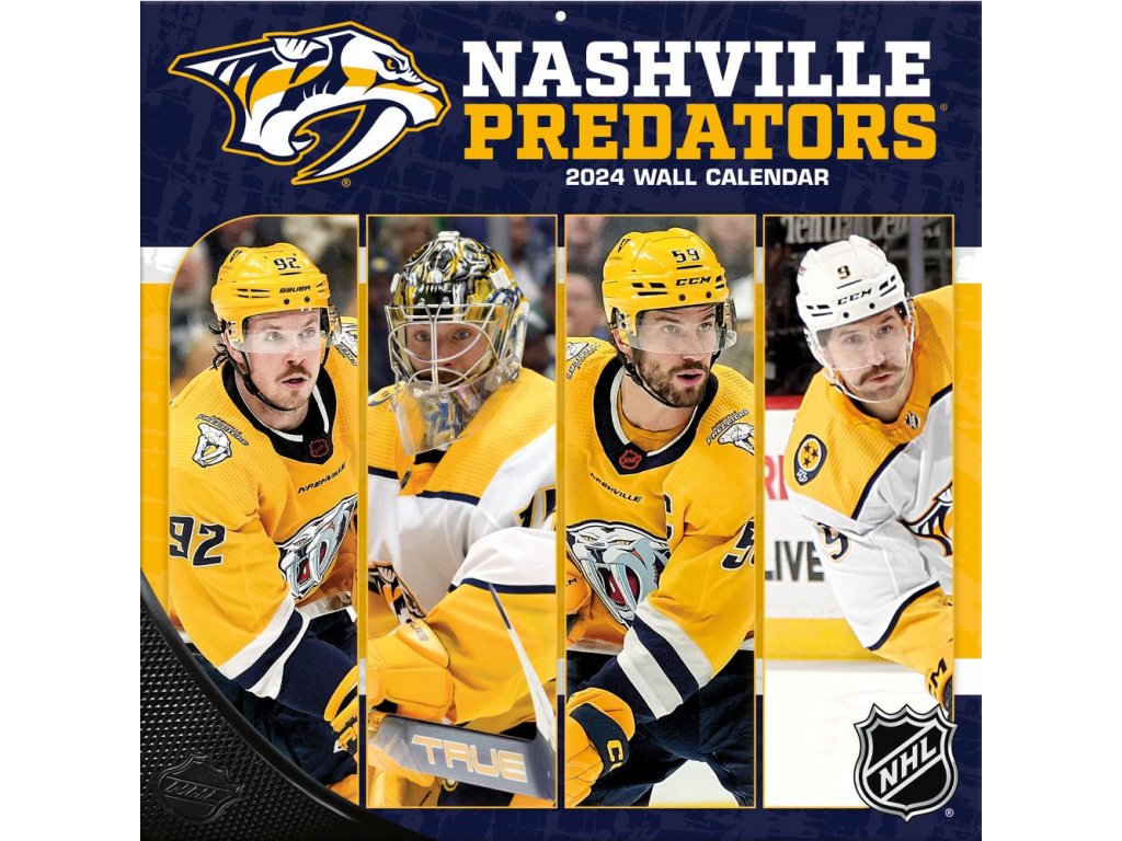 Kalendář Nashville Predators 2024 Wall Calendar FandaNHL.cz