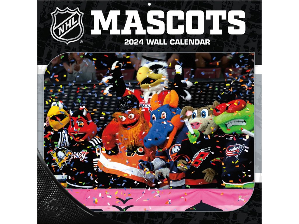 Kalendář NHL Mascots 2025 Wall Calendar FandaNHL.cz