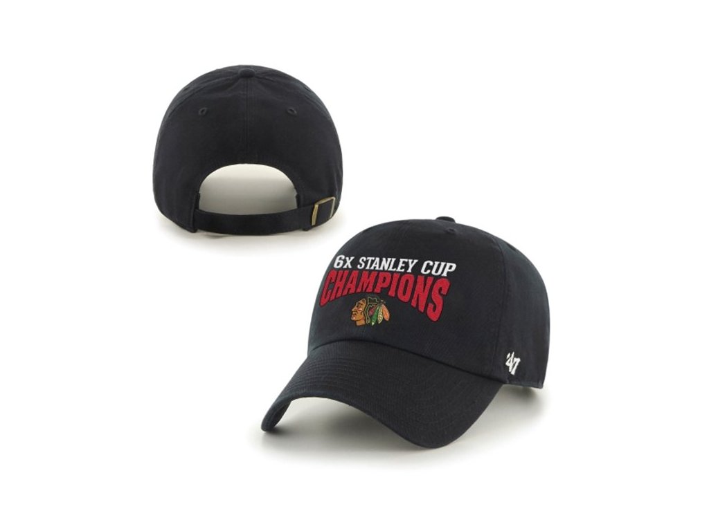 Kšiltovka Chicago Blackhawks 2015 Stanley Cup Champions Six-Time Champs Clean-Up
