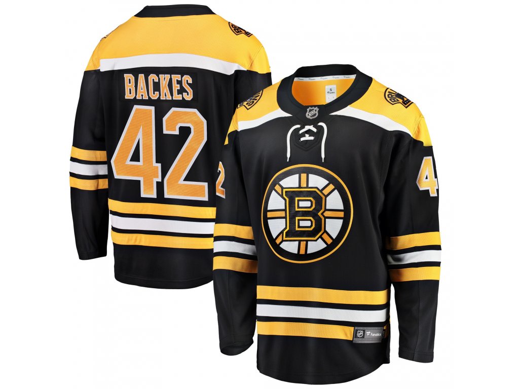 Pánský dres Boston Bruins NHL #42 David Backes Breakaway Alternate