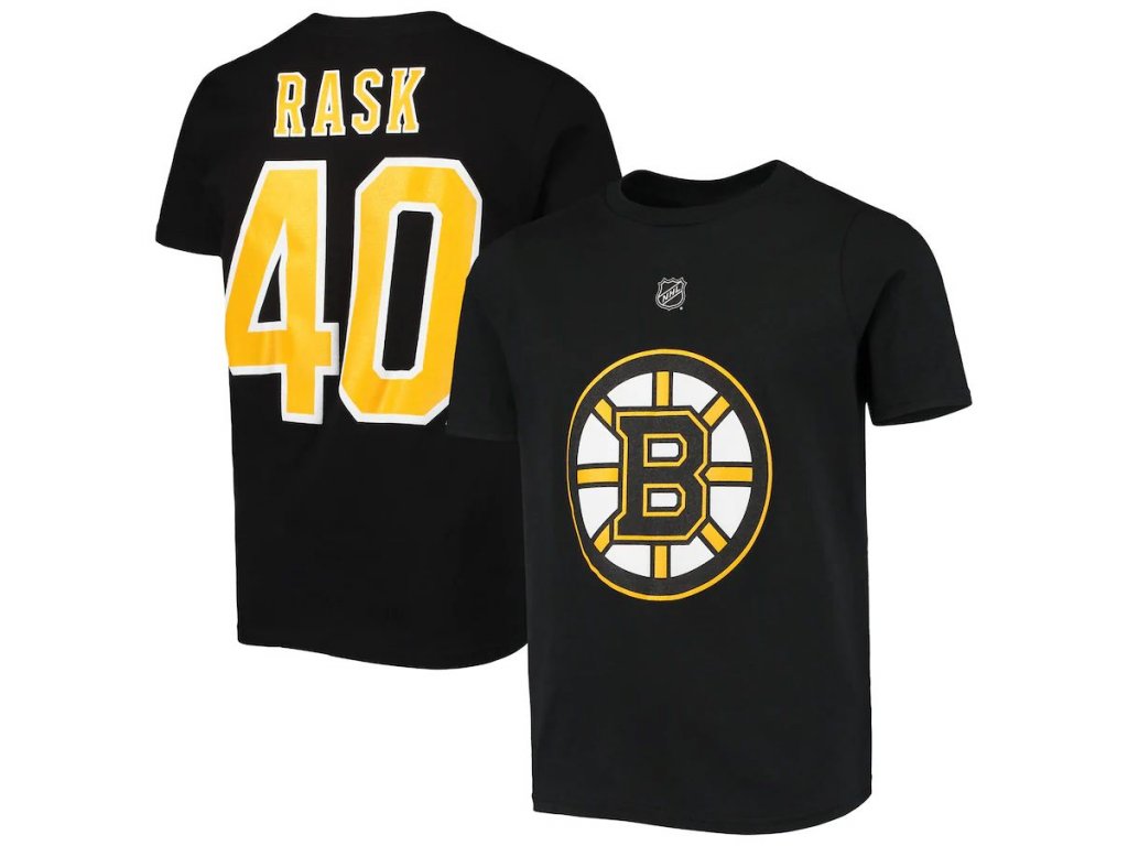 NHL Men's Boston Bruins Charlie McAvoy #73 Black Player T-Shirt