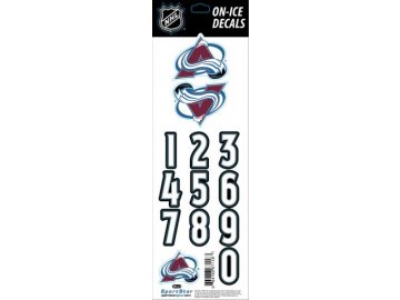 Samolepky na helmu Colorado Avalanche Decals Black