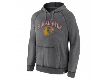 Pánská mikina Chicago Blackhawks Mens True Classics Washed Pullover Hoodie