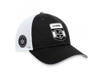 Pánská kšiltovka Los Angeles Kings Draft 2023 Podium Trucker Adjustable Authentic Pro