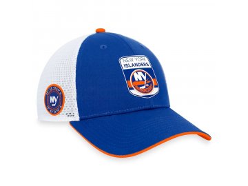 Pánská kšiltovka New York Islanders Draft 2023 Podium Trucker Adjustable Authentic Pro