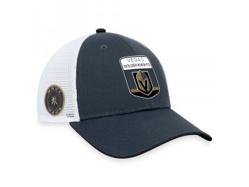 Pánská kšiltovka Vegas Golden Knights Draft 2023 Podium Trucker Adjustable Authentic Pro