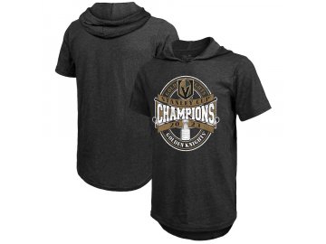 Pánská mikina Vegas Golden Knights 2023 Stanley Cup Champions Tri-Blend Short Sleeve Hoodie T-Shirt