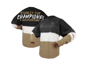 Dámské tričko Vegas Golden Knights 2023 Stanley Cup Champions Ombre Long Sleeve