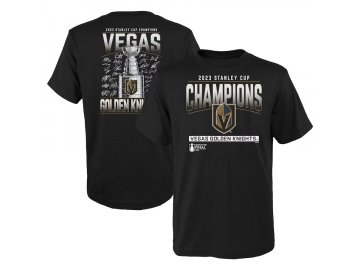 Dětské tričko Vegas Golden Knights 2023 Stanley Cup Champions Signature Roster