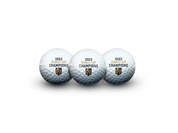 Sada golfových míčků Vegas Golden Knights 2023 Stanley Cup Champions Three-Pack Golf Ball Set