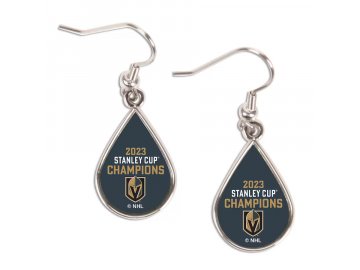 Dámské náušnice Vegas Golden Knights 2023 Stanley Cup Champions Tear Drop Dangle Earrings