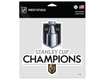 Samolepka Vegas Golden Knights 2023 Stanley Cup Champions 8'' x 8'' Perfect Cut Decal