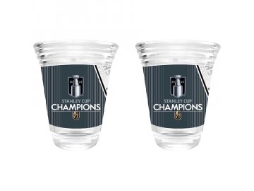 Set skleniček Vegas Golden Knights 2023 Stanley Cup Champions Two-Piece 2oz. Party Shot Glass Set