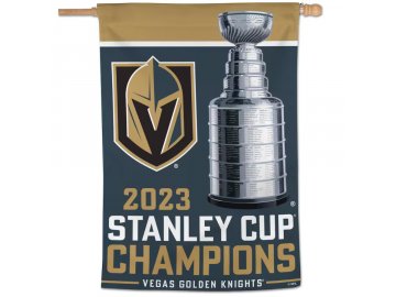 Vlajka Vegas Golden Knights 2023 Stanley Cup Champions One-Sided 28'' x 40'' Vertical Banner