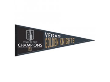 Vlajka Vegas Golden Knights 2023 Stanley Cup Champions 13" x 32" Wool Pennant