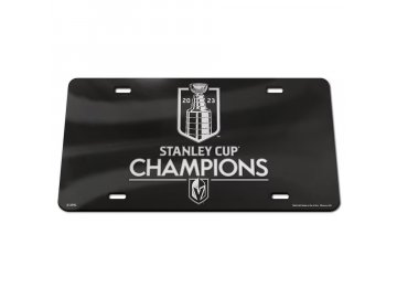 Cedule Vegas Golden Knights 2023 Stanley Cup Champions Laser Cut Acrylic License Plate
