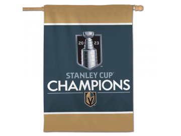 Oboustranná vlajka Vegas Golden Knights 2023 Stanley Cup Champions Double-Sided 28'' x 40'' Vertical Banner