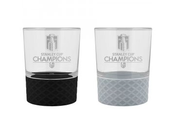 Set skleniček Vegas Golden Knights 2023 Stanley Cup Champions 14oz. Commissioner Rocks Glass Two-Piece Set