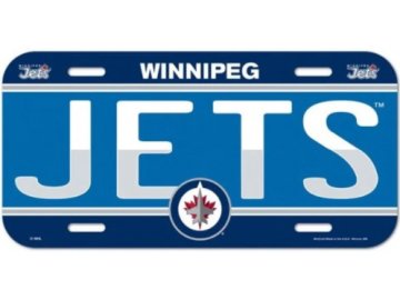 Cedule Winnipeg Jets License Plate Banner