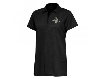 Dámské tričko Vegas Golden Knights 2023 Stanley Cup Champions Women's Black Avalon Polo