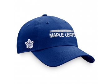 Pánská kšiltovka Toronto Maple Leafs Authentic Pro Game & Train Unstr Adj Blue Cobalt