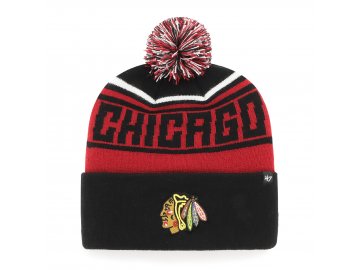 Pánská zimní čepice Chicago Blackhawks Stylus ’47 CUFF KNIT