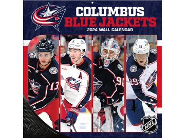 Kalendář Columbus Blue Jackets 2024 Wall Calendar