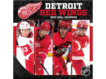 Kalendář Detroit Red Wings 2024 Wall Calendar