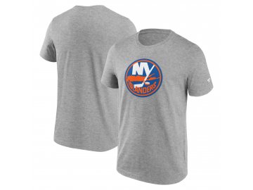 Pánské tričko New York Islanders Primary Logo Graphic T-Shirt Sport Gray Heather
