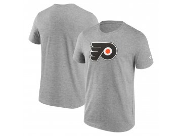 Pánské tričko Philadelphia Flyers Primary Logo Graphic T-Shirt Sport Gray Heather