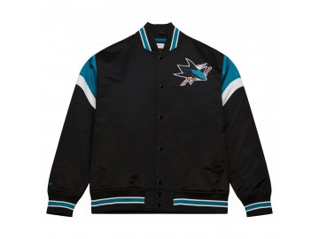 Pánská Bunda San Jose Sharks NHL Heavyweight Satin Jacket