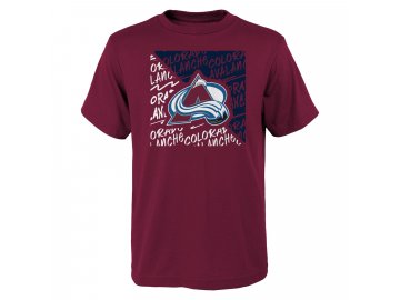 Dětské Tričko Colorado Avalanche Divide Ss Ctn Tee