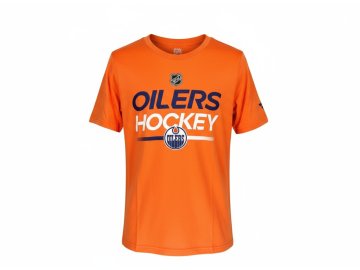 Dětské tričko Edmonton Oilers NHL Apro Wordmark Ss Ctn Tee