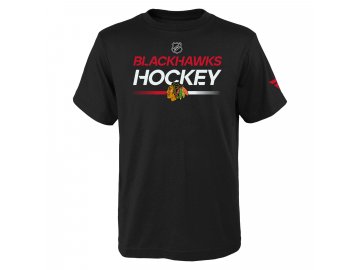 Dětské Tričko Chicago Blackhawks Apro Wordmark Ss Ctn Tee